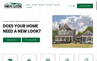 New Look Roofing website