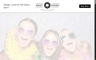 Next Event Photo Booth Rental of Louisville website