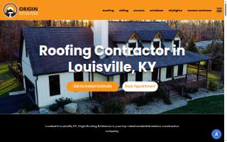 Origin Roofing & Exteriors website