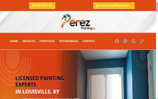 Perez Painting LLC website