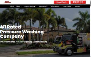 Performance Pressure Washing website