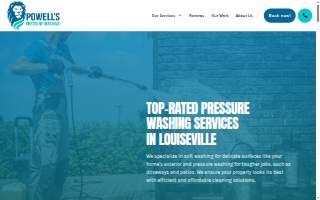 Powell's Pressure Washing website