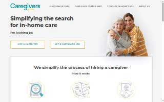 Premier Caregiver Services website