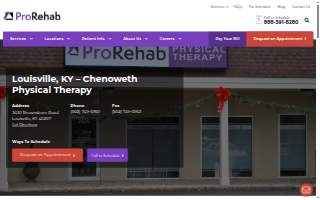 ProRehab Physical Therapy - Chenoweth of Louisville website