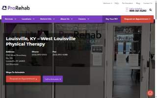 ProRehab Physical Therapy Louisville, Kentucky - West website
