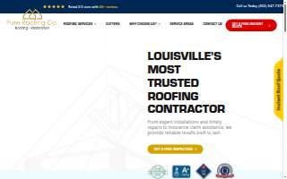 Pure Roofing Company website