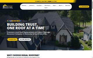 Regal Roofing of Louisville website