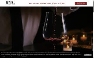 Repeal Oak Fired Steakhouse website