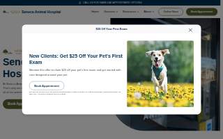 Seneca Animal Hospital of Louisville website