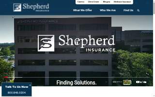 Shepherd Insurance website