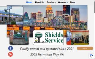 Shields Service website