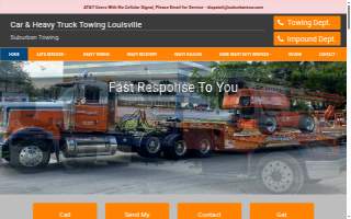 Suburban Towing website