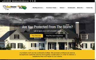 The Roof Doctor and Gutter Releaf website