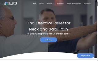 Trinity Chiropractic website