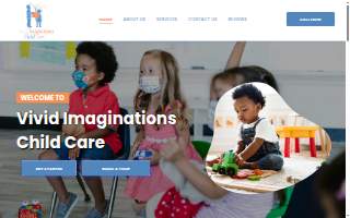 Vivid Imaginations Child Care website