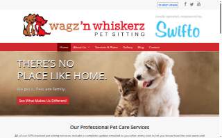 Wagz 'N Whiskerz Pet Care website
