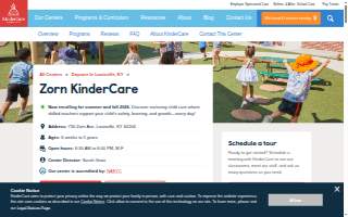 Zorn KinderCare website