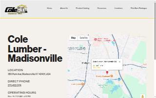 Cole Lumber - Madisonville website
