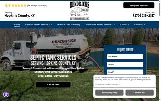 Hendricks Septic Tank Service Inc. website