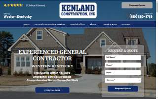 Kenland Construction website