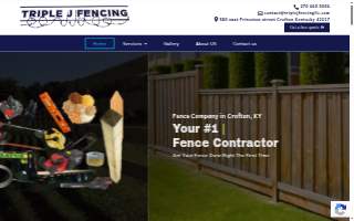 Triple J Fencing LLC website