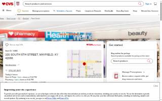 CVS Pharmacy of Mayfield website