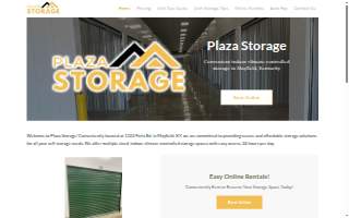 Plaza Storage website
