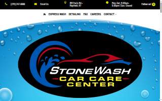 Stonewash Car Care Center website