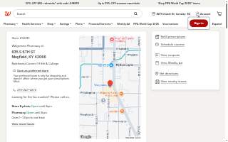 Walgreens Pharmacy of Mayfield website