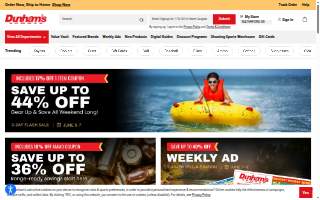 Dunham's Sports of Adrian website
