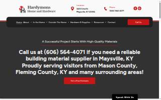 Hardymons Home and Hardware website