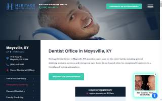 Heritage Dental Center website