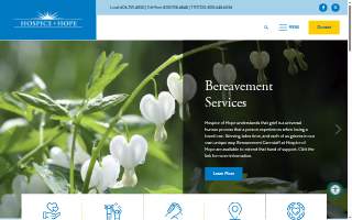 Hospice of Hope website