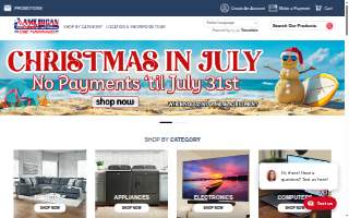 American Rental Home Furnishings website