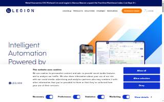Legion Training Studio website