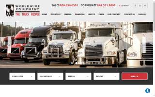 Worldwide Equipment of Middlesborough website