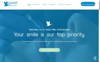 Brad Mills Orthodontics website