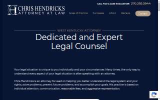 Chris Hendricks, Attorney at Law website