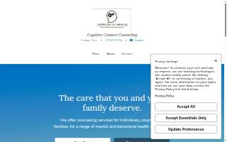 Cognitive Connect Counseling website