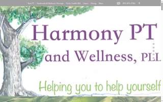 Harmony PT and Wellness website
