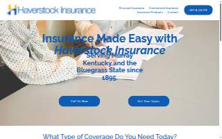 Haverstock Insurance Agency website