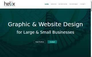 Helix Creative Studio website