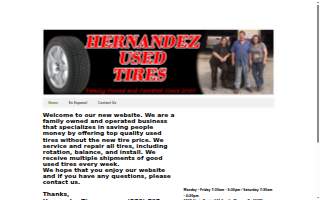 Hernandez Used Tires website