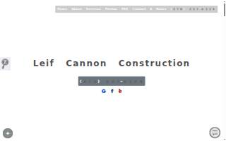 Leif Cannon Construction website