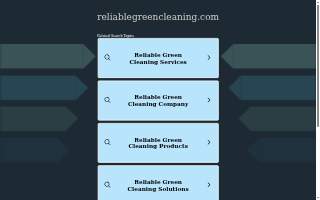 Reliable Green Cleaning website