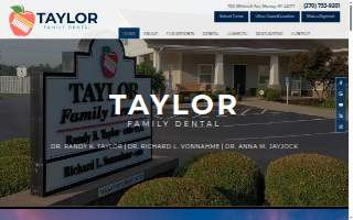 Taylor Family Dental website