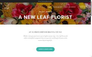 A New Leaf Florist website