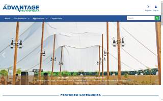 Advantage Tent & Party Rental website