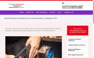 Community Computer Services of Newport website