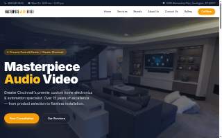 Masterpiece Audio Video of Newport website